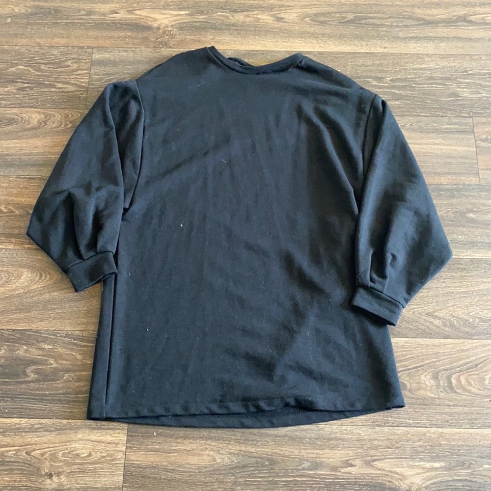 Native Youth Black Oversized Sweater